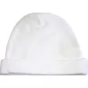 Bonnet blanc coton bio bébé Peau Éthique