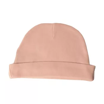 Bonnet rose coton bio bébé Peau éthique