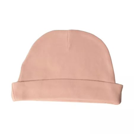 Bonnet rose coton bio bébé Peau éthique