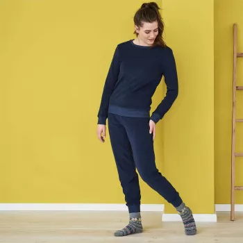 Pyjama femme coton bio en éponge