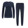 Pyjama bleu marine coton bio en éponge