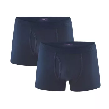 Lot de 2 Boxers bleu marine coton bio 