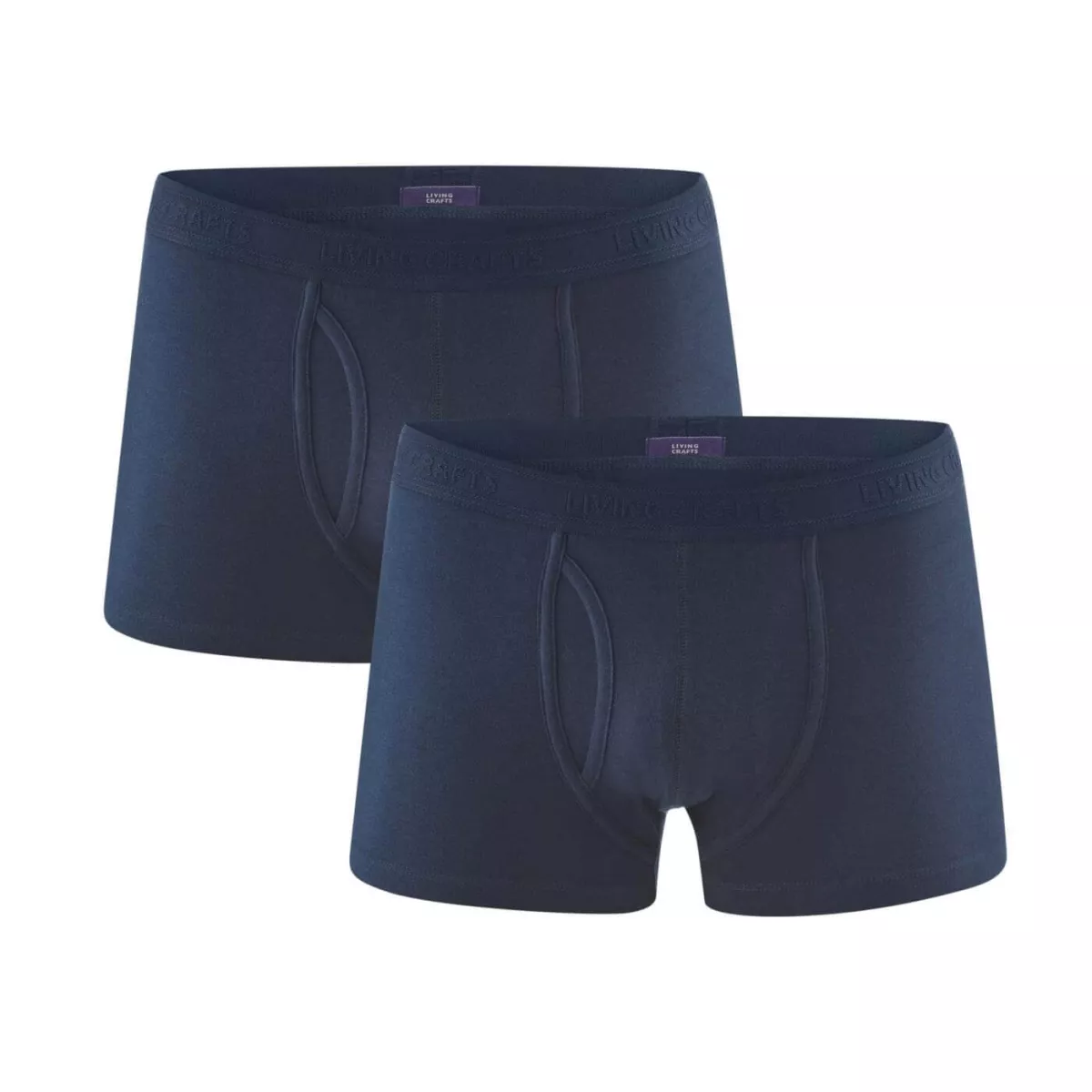 Lot de 2 Boxers bleu marine coton bio 