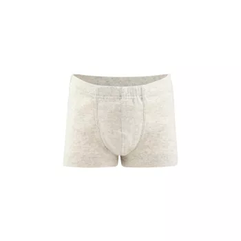 Boxer enfant coton bio  natural mélangeé