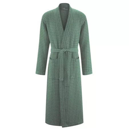 Peignoir de bain en coton biologique vert