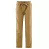 Pantalon femme lin bio et coton bio marron de la marque Living Crafts