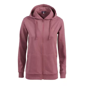 Sweat à capuche femme rouge marsala