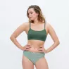Brassière verte certifiée coton bio
