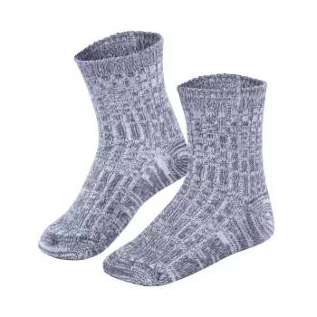Chaussettes coton bio et laine bleues enfant
