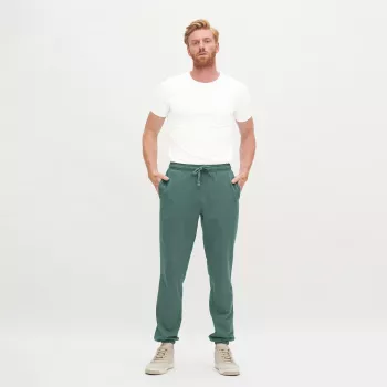 Pantalon de jogging homme 100% coton bio vert