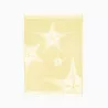 Torchon de cuisine en coton - motif étoile de mer- jaune