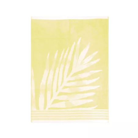 Torchon de cuisine en coton - motif Oyat - jaune