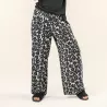 Pantalon fluide noir et blanc