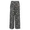 Pantalon en viscose bicolore noir et blanc