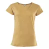 Tee shirt en lin bio, moutarde, ROBINIA