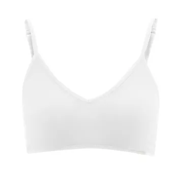 Bustier en coton bio, blanc, CAMILLA