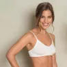 Bustier en coton bio, blanc, CAMILLA