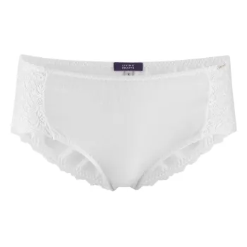 Shorty en coton bio, blanc