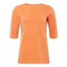 Haut manches courtes en coton bio, orange, CHLOE