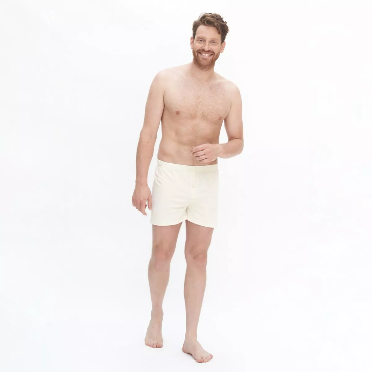 Boxer en coton bio, nature