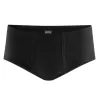Slip en coton bio, noir