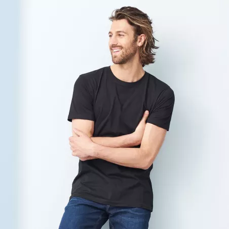 Lot de 2 t-shirts en coton bio, noir