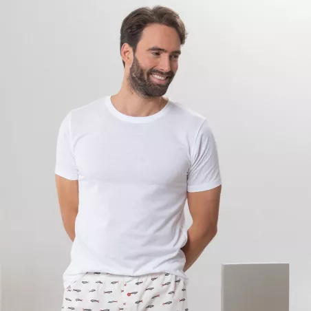 Lot de 2 t-shirts en coton bio, blanc