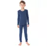 T-shirt manches longues en coton bio, bleu