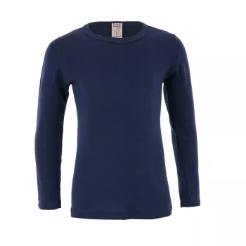 T-shirt manches longues en coton bio, bleu, GNU