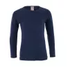 T-shirt manches longues en coton bio, bleu, GNU
