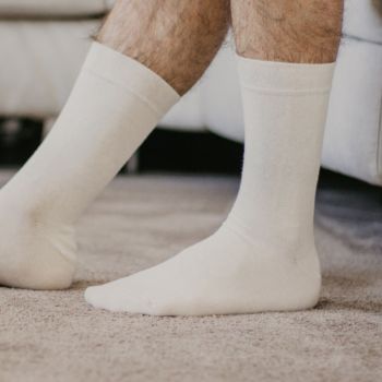 Chaussettes écru coton biologique