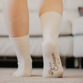Chaussettes écru coton