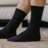 Chaussettes noires coton bio 