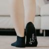 Socquettes noires coton bio 