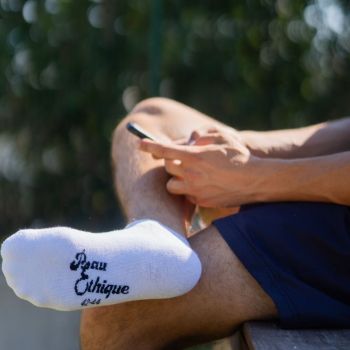 Socquettes blanches coton bio 