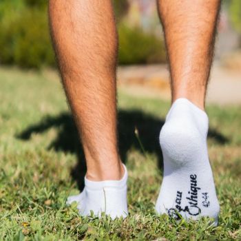 Socquettes blanches coton bio 