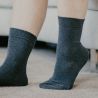 Chaussettes bio grises