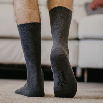 Chaussettes bio grises