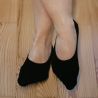 Chaussettes noires protège pieds coton bio