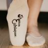 Protèges pieds en coton bio couleur ivoire
