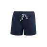 Short pyjama femme en coton bio bleu marine