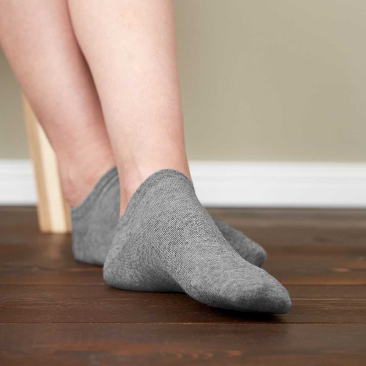 Lot de 2 chaussettes basses, gris