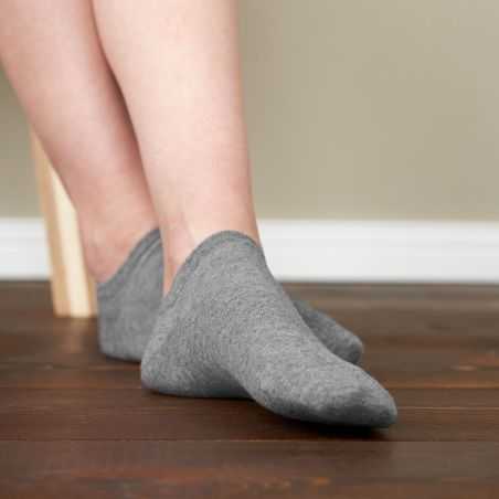 Lot de 2 chaussettes basses, gris
