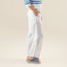 Pantalon en lin, blanc, OPHÉLIE