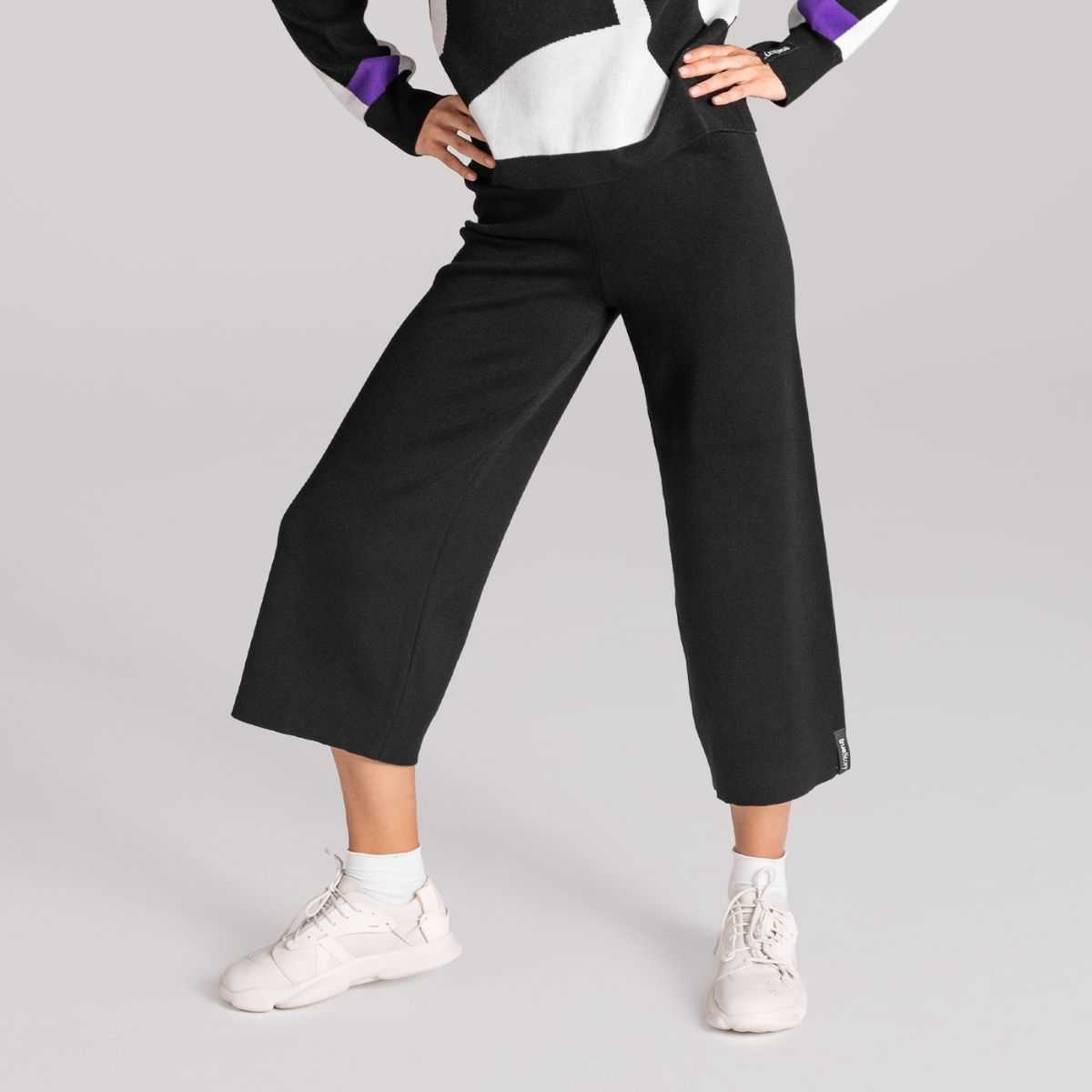 Pantalon en coton bio, ALIV, noir