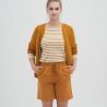 Short en coton bio, ORSINA, marron