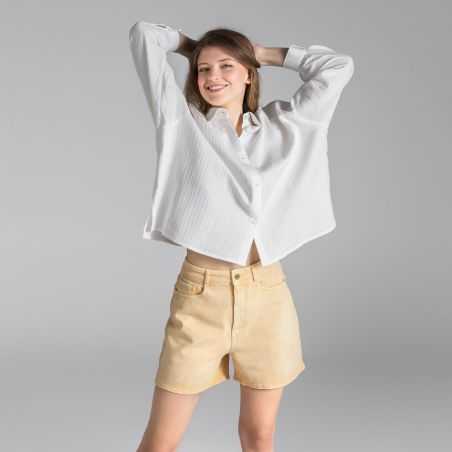 Short en jean, BONTJE, orange