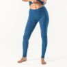 Caleçon long "BASSY" laine bio et coton bio, bleu, GOTS, pour femme