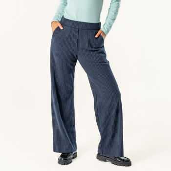 Pantalon pour femme "SISILE" 100% coton bio, bleu marine, GOTS et VEGAN
