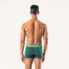 Lot de deux boxers "RODGER" coton bio, vert, GOTS et VEGAN, unie